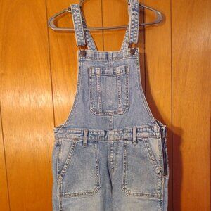 Baggy Wide-Leg Jean Overalls